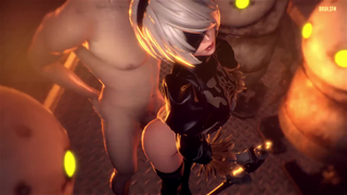 2b (nier automata), nier automata — Video #2593 | R34Hub